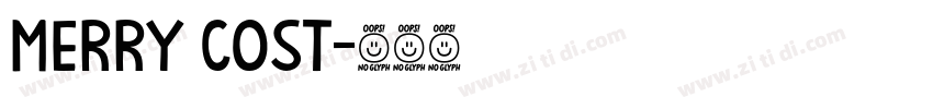 merry cost字体转换